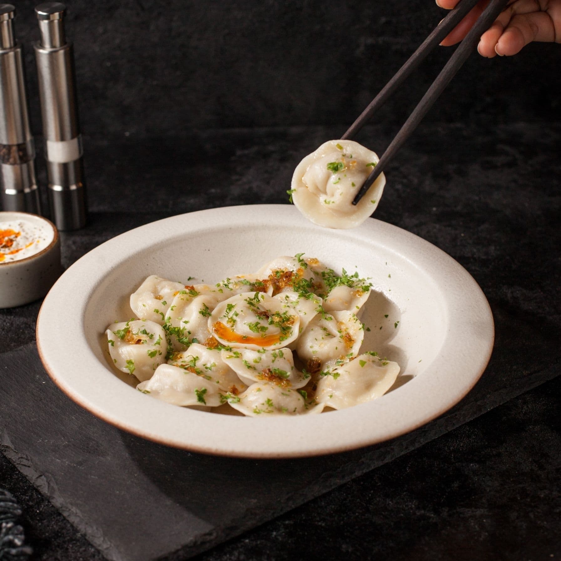DUMPLINGS WITH BEEF-PORK